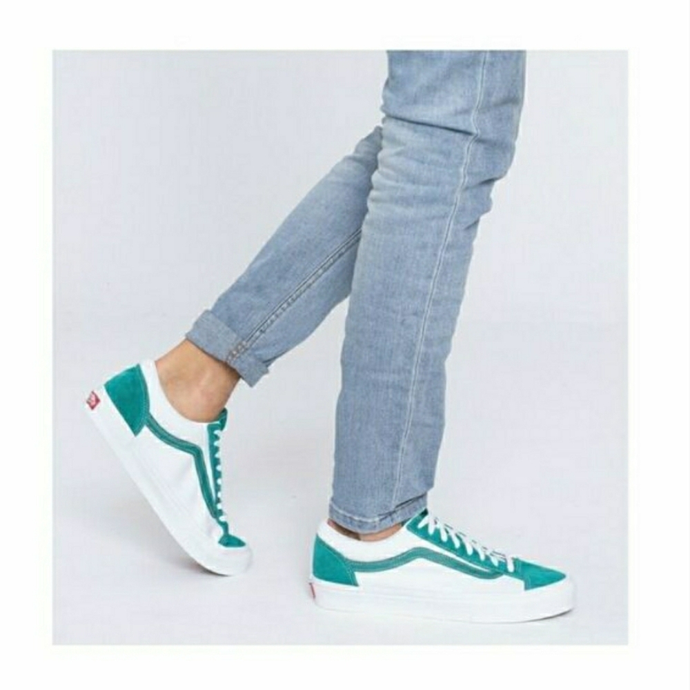 Vans Style 36 Classic Sport Cadmium Green True White Men Skate Shoes Size 13